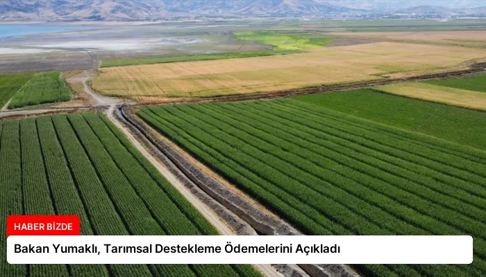 Bakan Yumaklı, Tarımsal Destekleme Ödemelerini Açıkladı