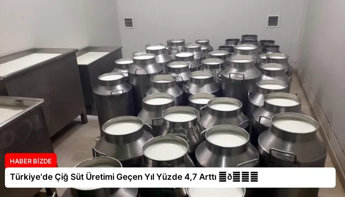 Türkiye’de Çiğ Süt Üretimi Geçen Yıl Yüzde 4,7 Arttı ⏬👇