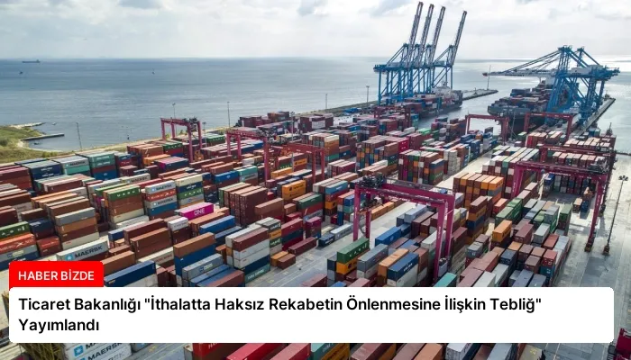 Ticaret Bakanlığı “İthalatta Haksız Rekabetin Önlenmesine İlişkin Tebliğ” Yayımlandı