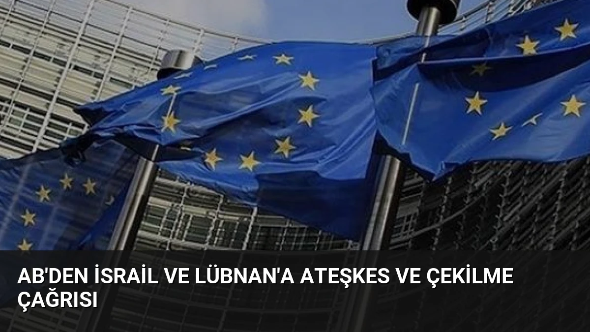 AB’den İsrail ve Lübnan’a Ateşkes ve Çekilme Çağrısı