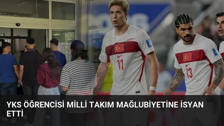 YKS Öğrencisi Milli Takım Mağlubiyetine İsyan Etti