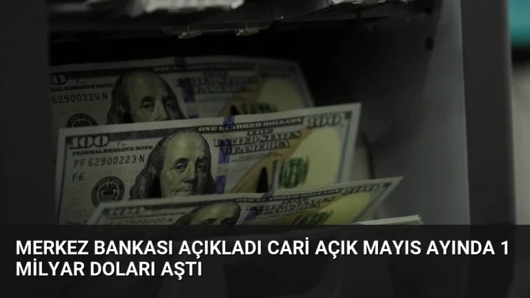 Merkez Bankası Açıkladı Cari Açık Mayıs Ayında 1 Milyar Doları Aştı