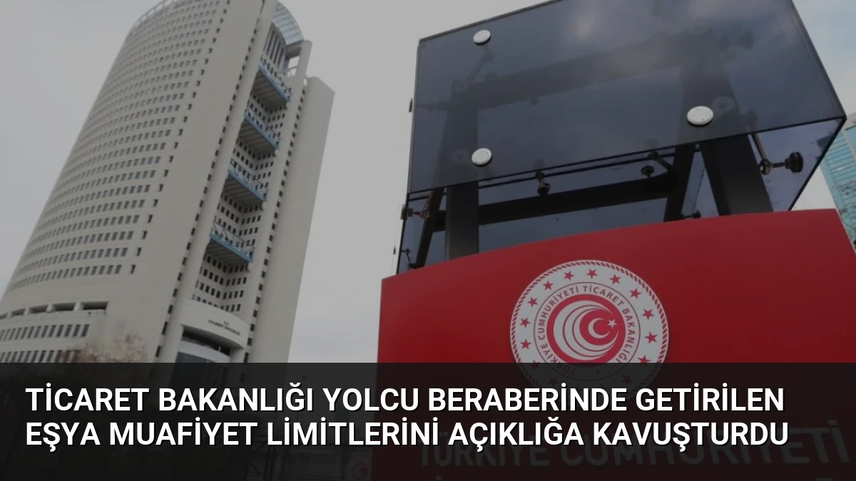 Ticaret Bakanlığı Yolcu Beraberinde Getirilen Eşya Muafiyet Limitlerini Açıklığa Kavuşturdu