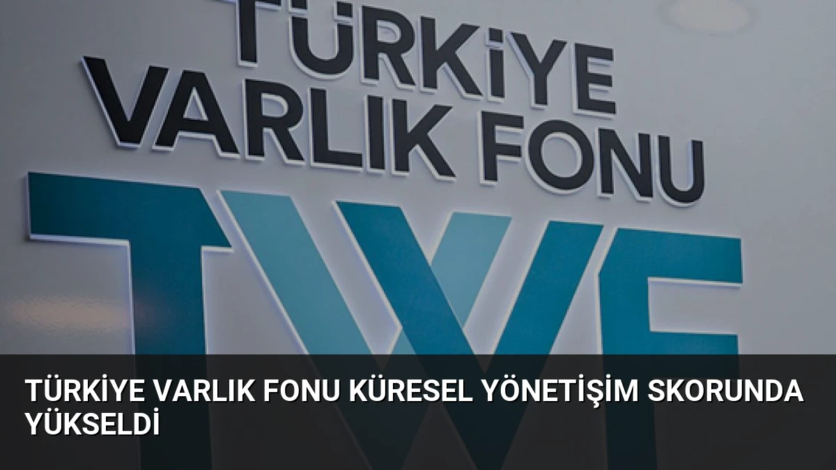 Türkiye Varlık Fonu Küresel Yönetişim Skorunda Yükseldi