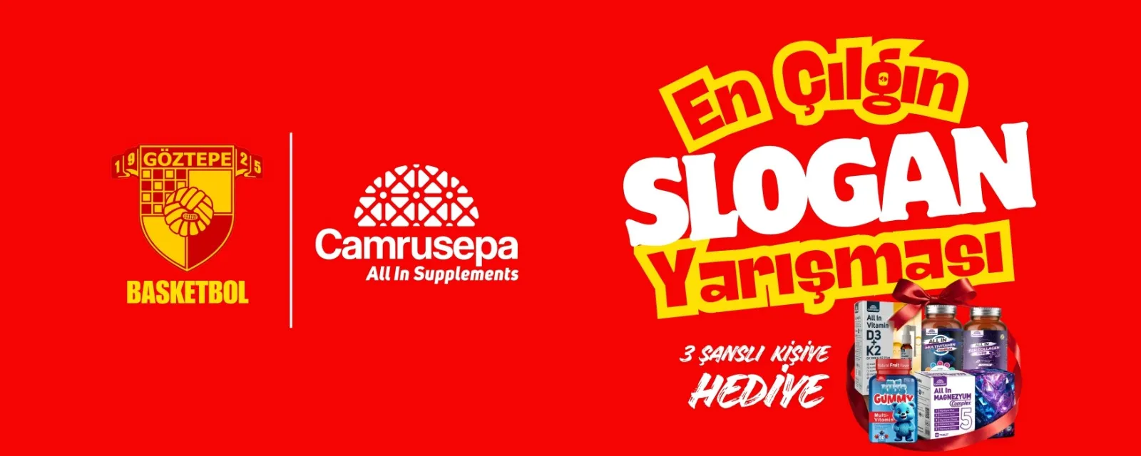 Göztepe Basketbol ve Camrusepa’dan Ödüllü Slogan Yarışması