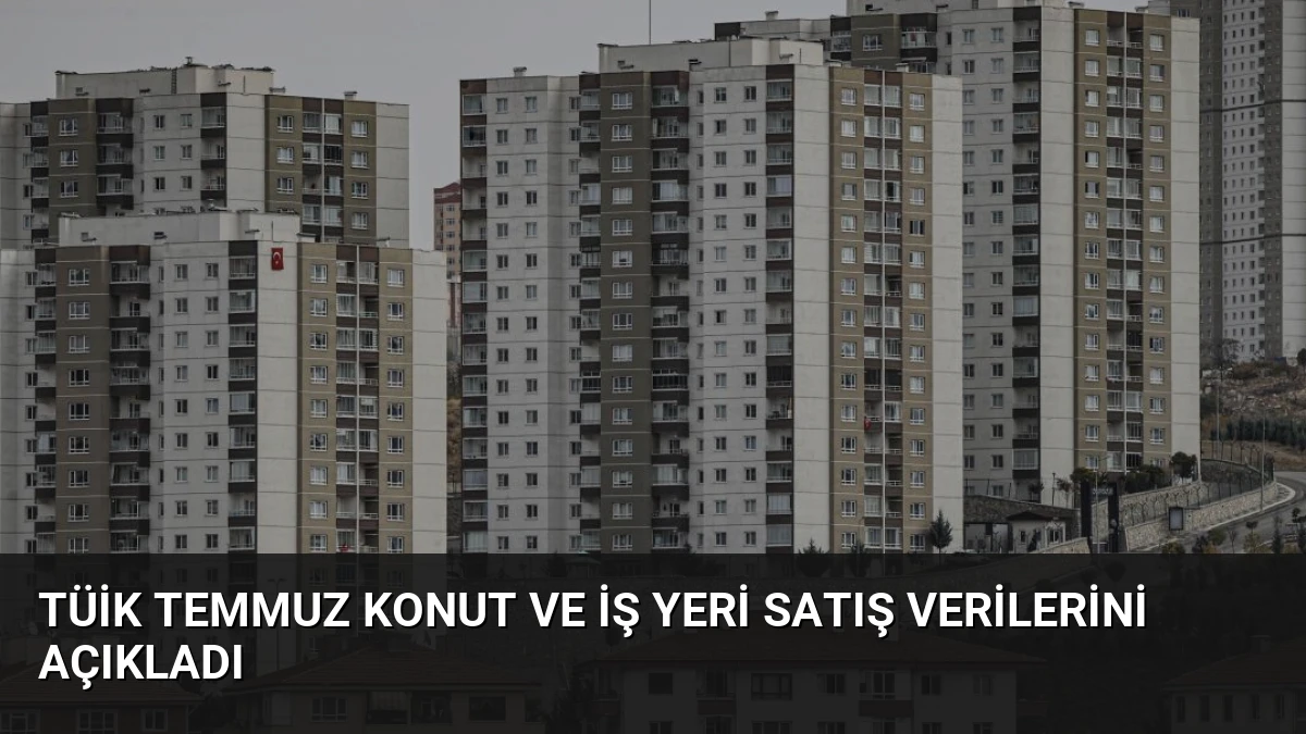 TÜİK Temmuz Konut ve İş Yeri Satış Verilerini Açıkladı