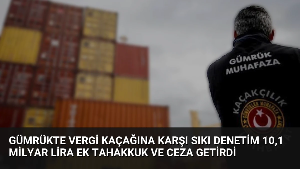 Gümrükte Vergi Kaçağına Karşı Sıkı Denetim 10,1 Milyar Lira Ek Tahakkuk ve Ceza Getirdi