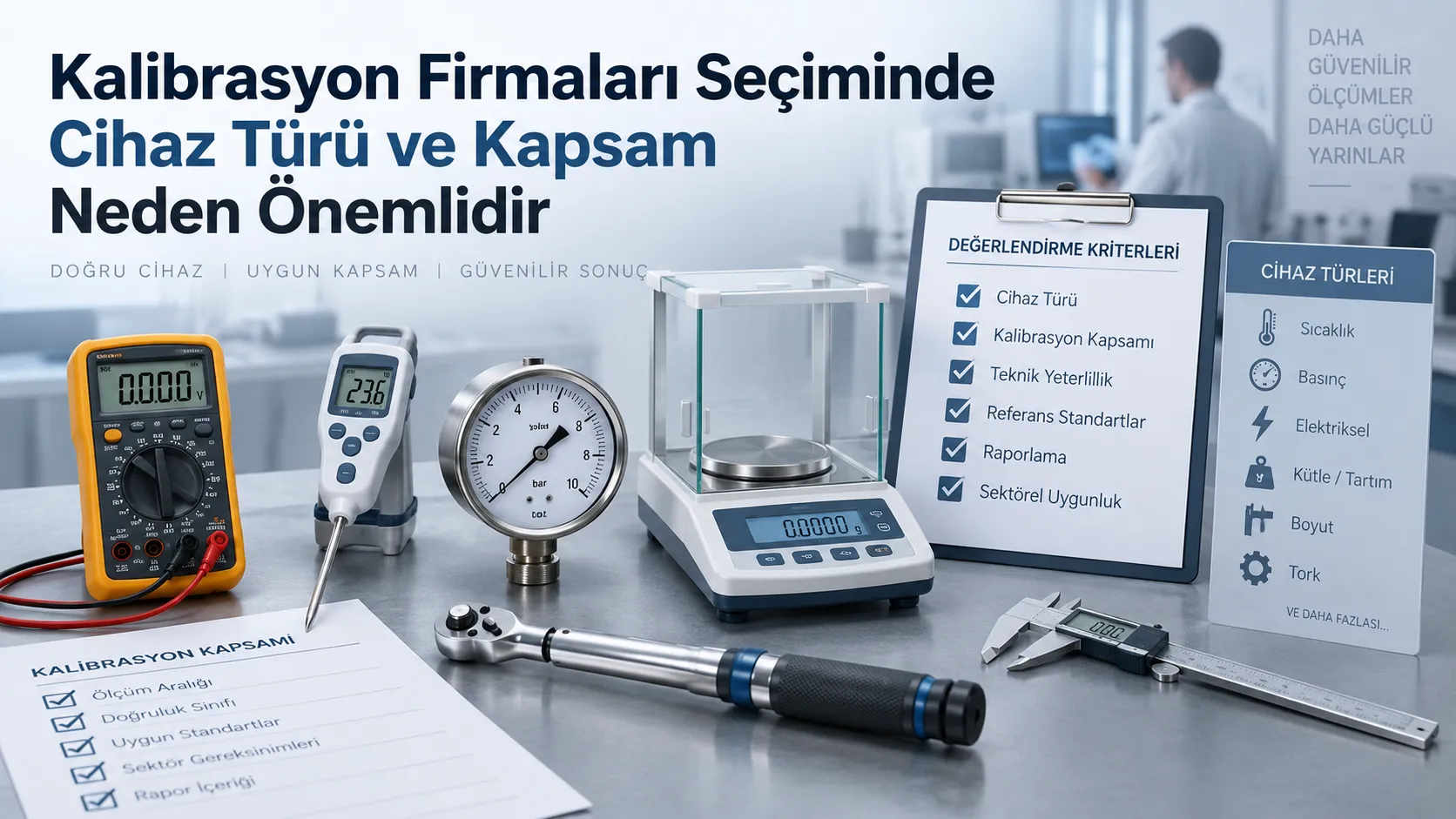 Kalibrasyon Firmaları Seçiminde Cihaz Türü ve Kapsam Neden Önemlidir