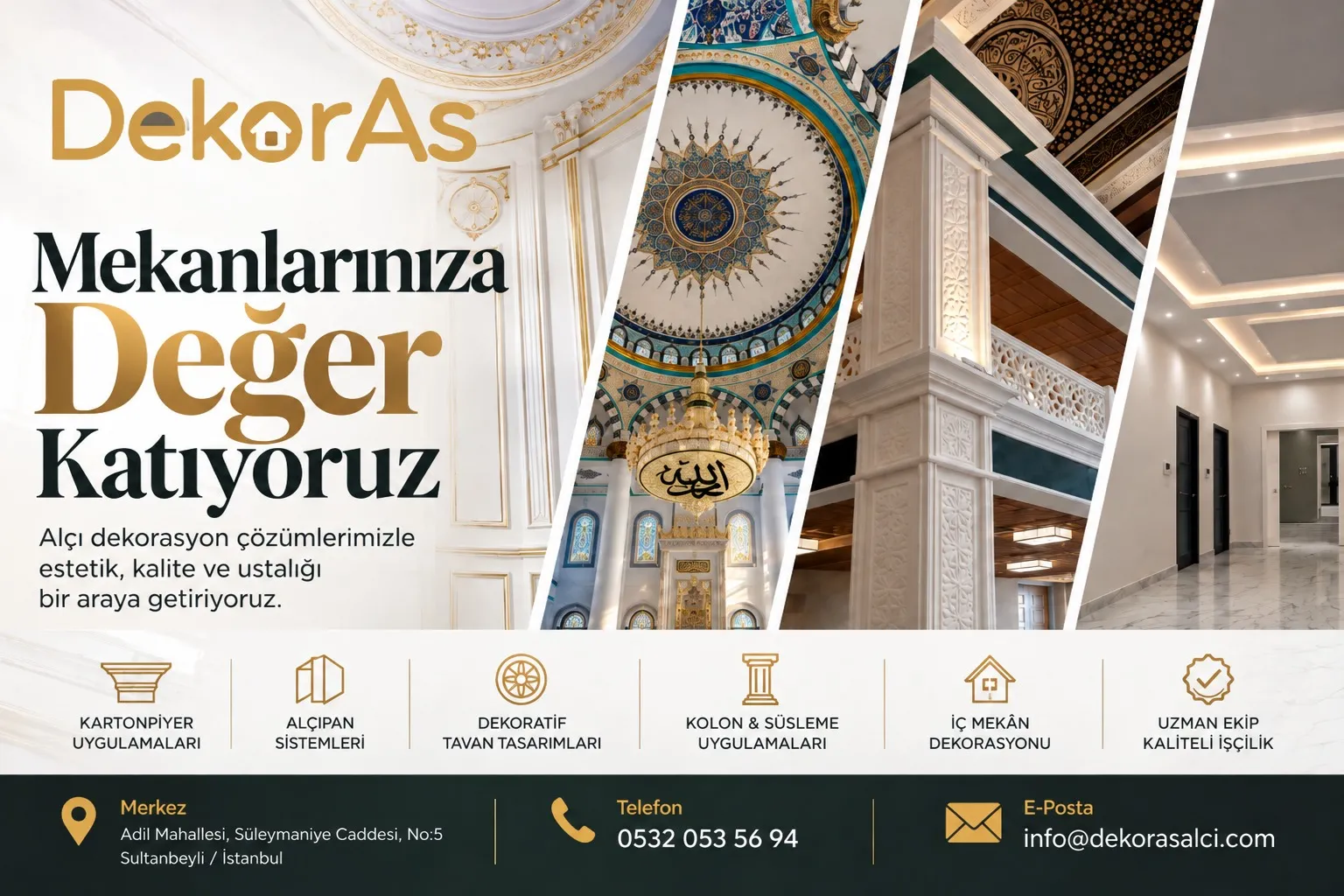 Otel, Villa ve Lüks Konutlarda Dekoratif Alçı İşçiliğinin Önemi